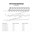 Металлочерепица МЕТАЛЛ ПРОФИЛЬ Монтерроса-XL (ПРМ-03-3005-0.5)