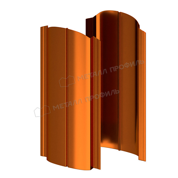 Штакетник металлический МЕТАЛЛ ПРОФИЛЬ ELLIPSE-O 19х126 (AGNETA-20-Copper\Copper-0.5), который вы можете заказать за 207.9 ₽.